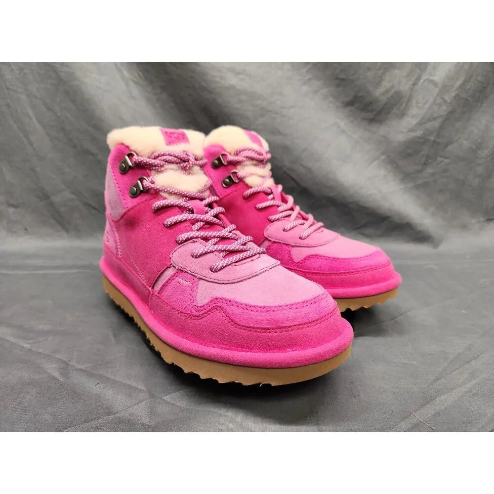 UGG Australia Girls Highland Hi Heritage Boots Suede Pink Size 5 NEW NO BOX! - Picture 10 of 11